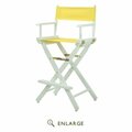 Betterbeds 230-01-021-14 30 in. Directors Chair White Frame with Yellow Canvas BE4257061